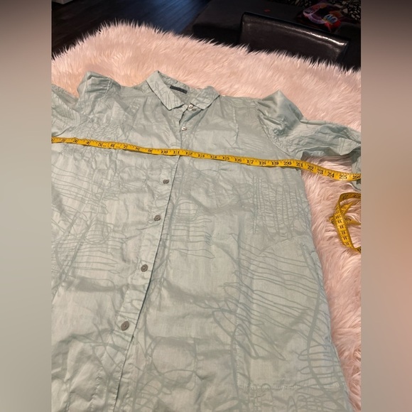 OSKA 100% cotton pattern button front tunic blouse shirt - Picture 5 of 9